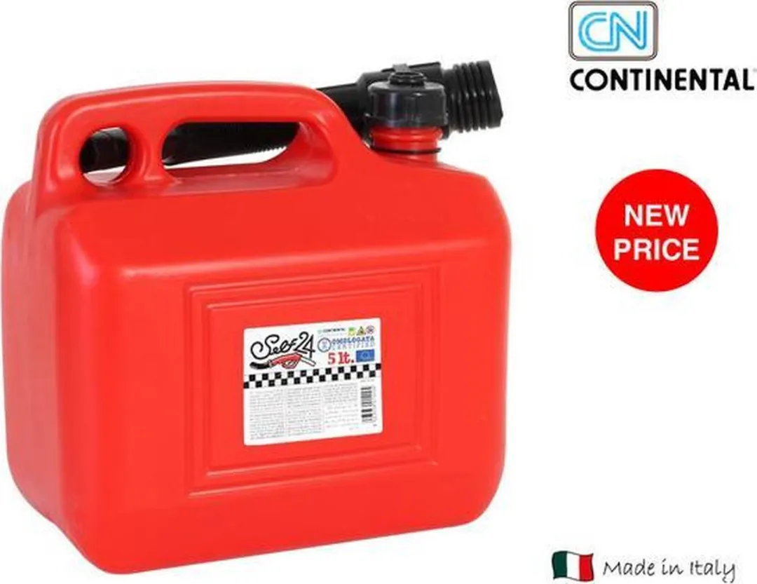 Continental Jerrycan Benzine 5L - Rood