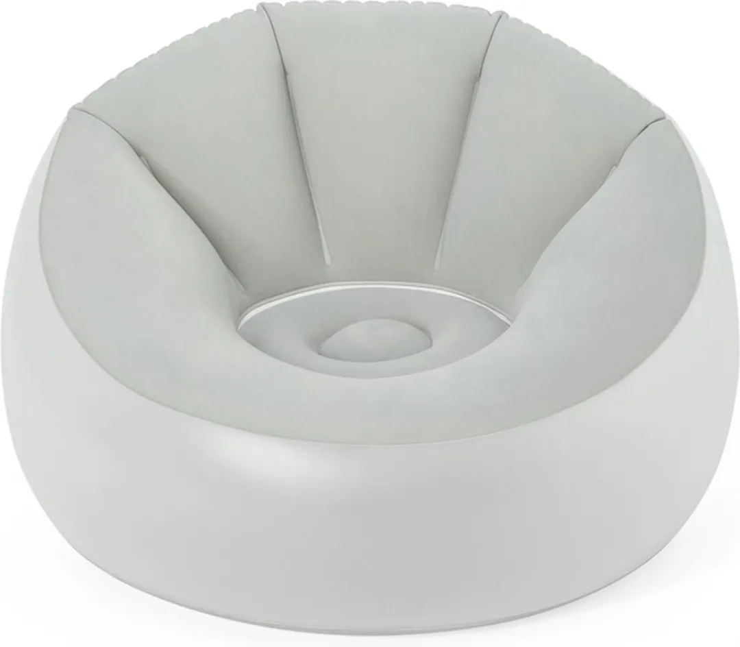 Bestway - opblaasbare stoel - met verlichting - 102x97x71 cm - grijs