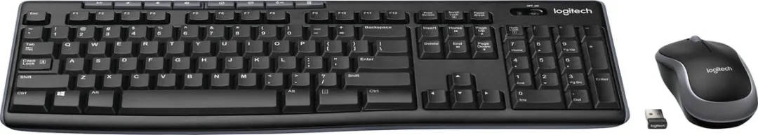 Logitech MK270 Draadloos Toetsenbord - Scandinavisch - Zwart