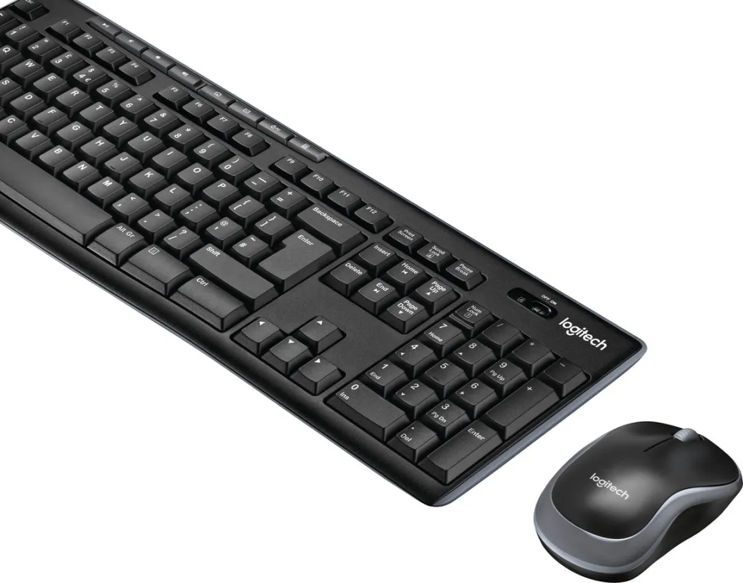 Logitech MK270 Draadloos Toetsenbord - Scandinavisch - Zwart