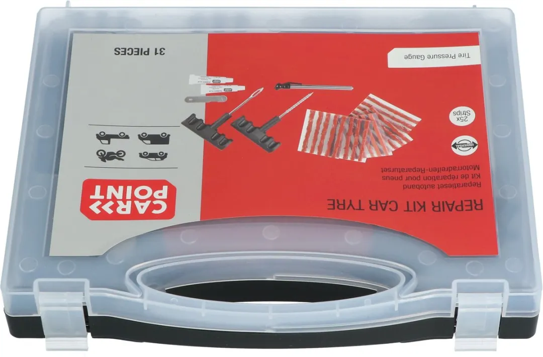 Carpoint Bandreparatieset 31-delig - Universeel - Inclusief spanningsmeter