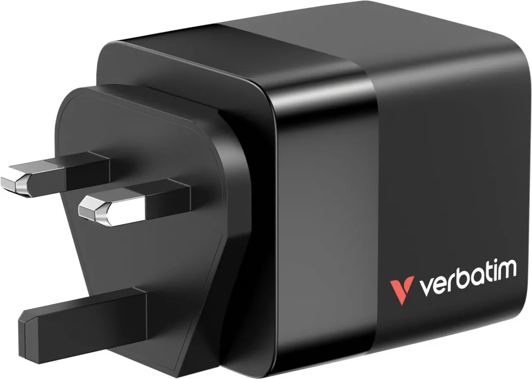Verbatim GaN Wandlader 65W 2-Poorten 32217 - Zwart