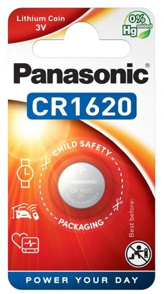 Panasonic CR1620 Knoopcel 75mAh