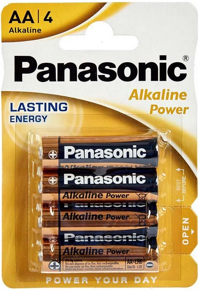 Panasonic AA Alkaline Batterijen 2700mAh - 4 Stuks