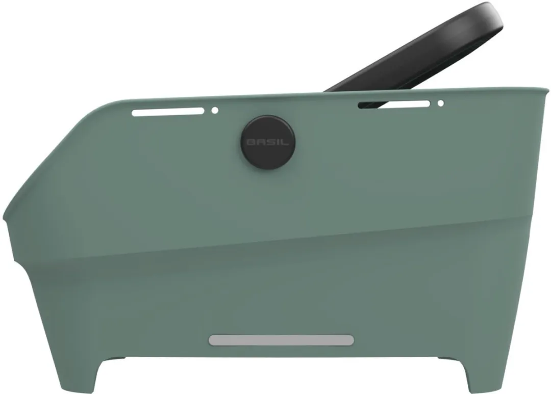 Basil Cento Neo Fietsmand Achter - 21L - Zilvergroen