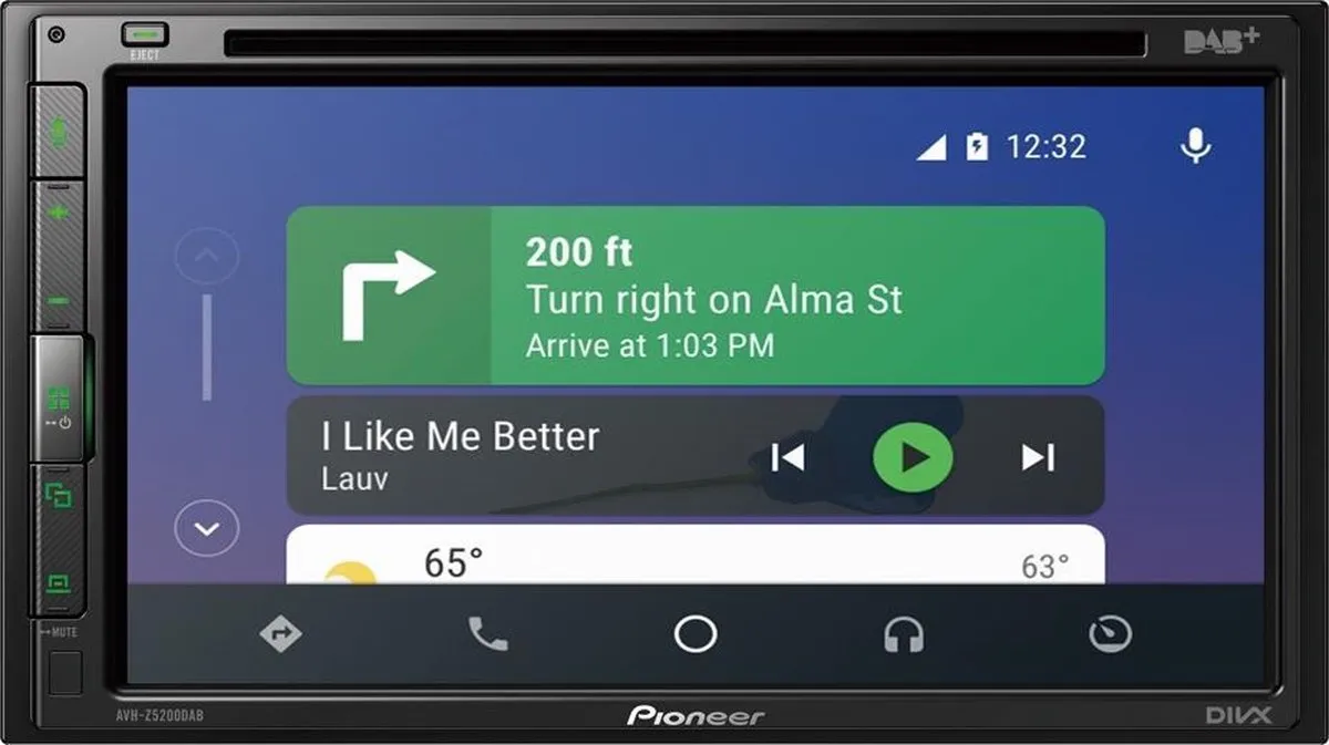 Pioneer AVH-Z5200DAB Autoradio - Dubbel Din - Zwart