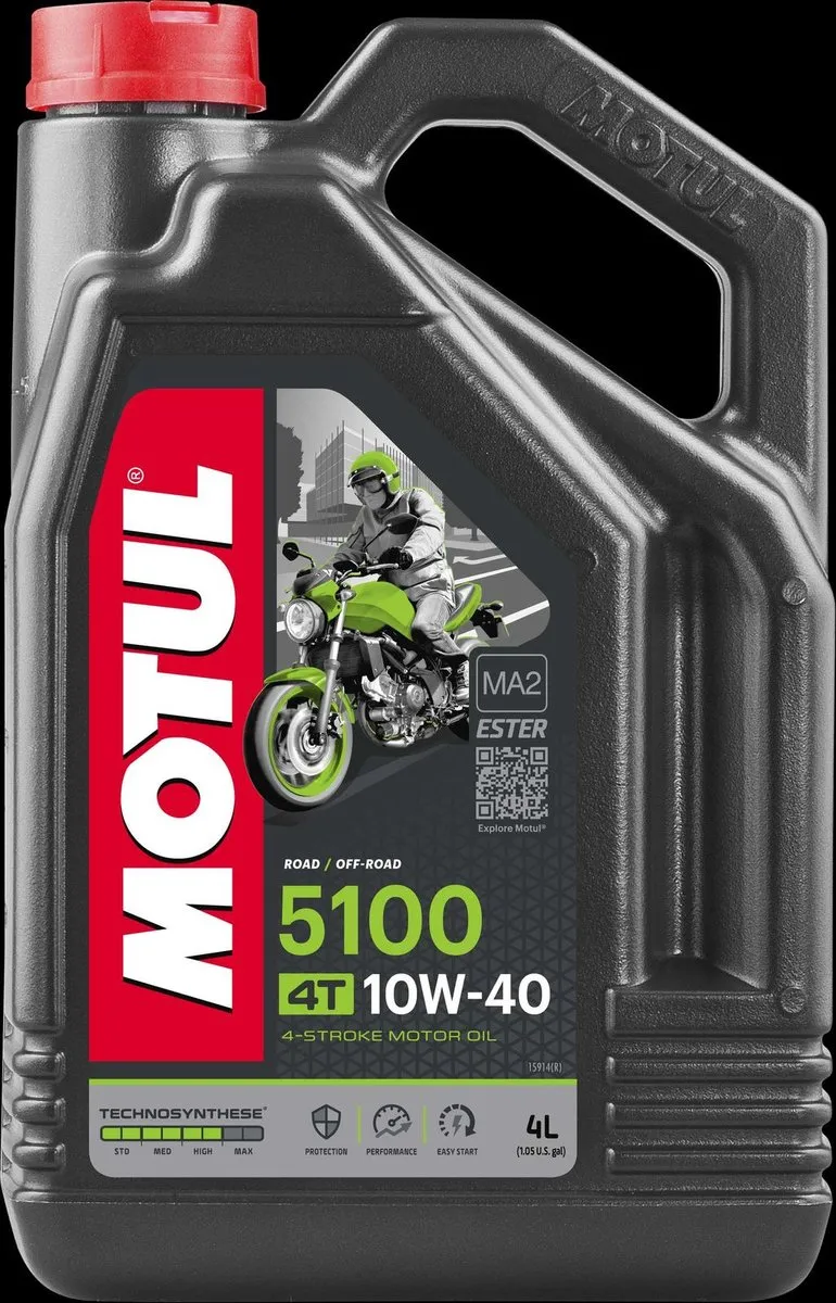 Motul 5100 10W40 Motorolie 4L - Semi-synthetisch