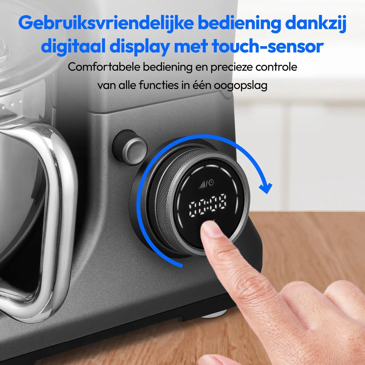 Medion MD18430 3-in-1 Keukenmachine 1200W - 8 standen - Titanium
