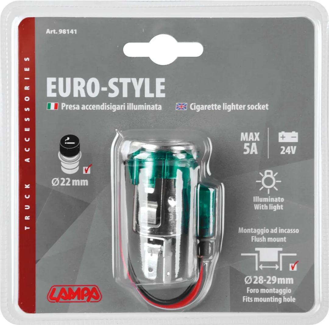 Lampa Euro-style Sigarettenaansteker 24V