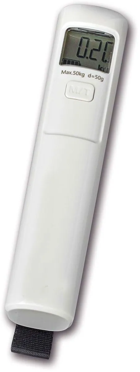 MAULtrek Bagageweger 50 kg- wit - metaal - 1 stuk - 14.8 x 3.3 x 4.3 cm - MAUL