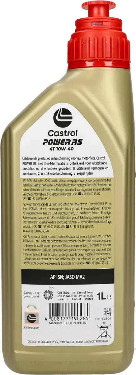 Castrol Power RS 4T 10W-40 Motorolie 1L