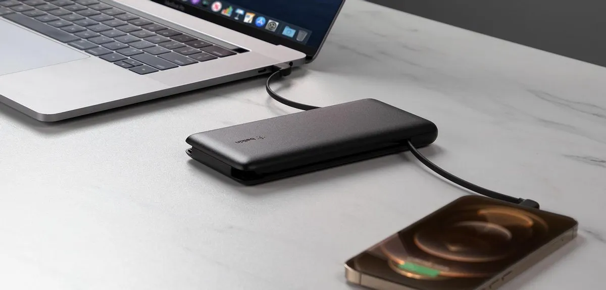 Belkin BOOST↑CHARGE Plus BPB006btBLK Powerbank 10.000mAh - 2x USB-C - Zwart - afbeelding 6 van 6
