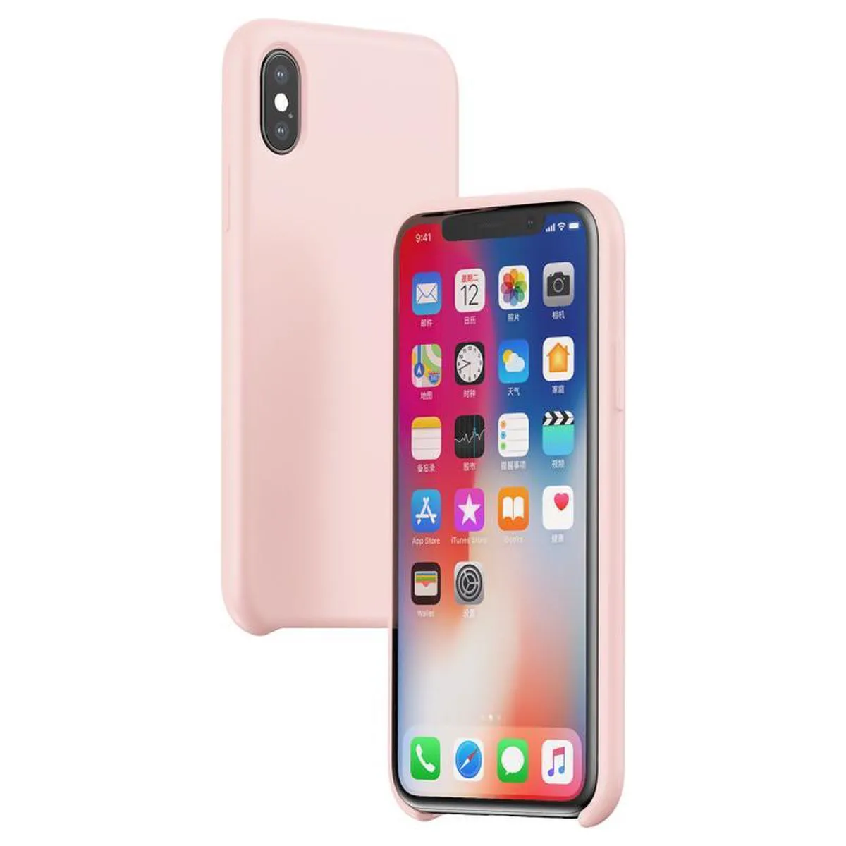 Baseus LSR Series Hoesje iPhone X/XS - Roze