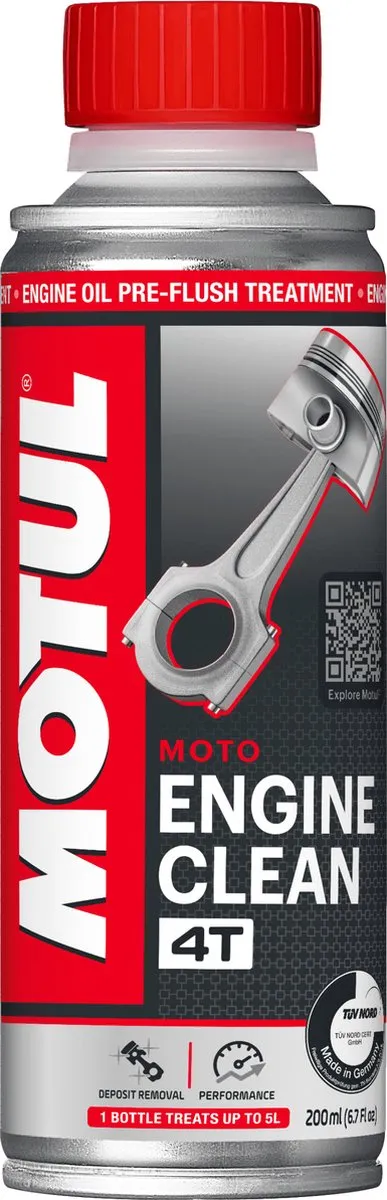 Motul Engine Oil Pre-Flush Treatment 200ml - Rood/Zilver