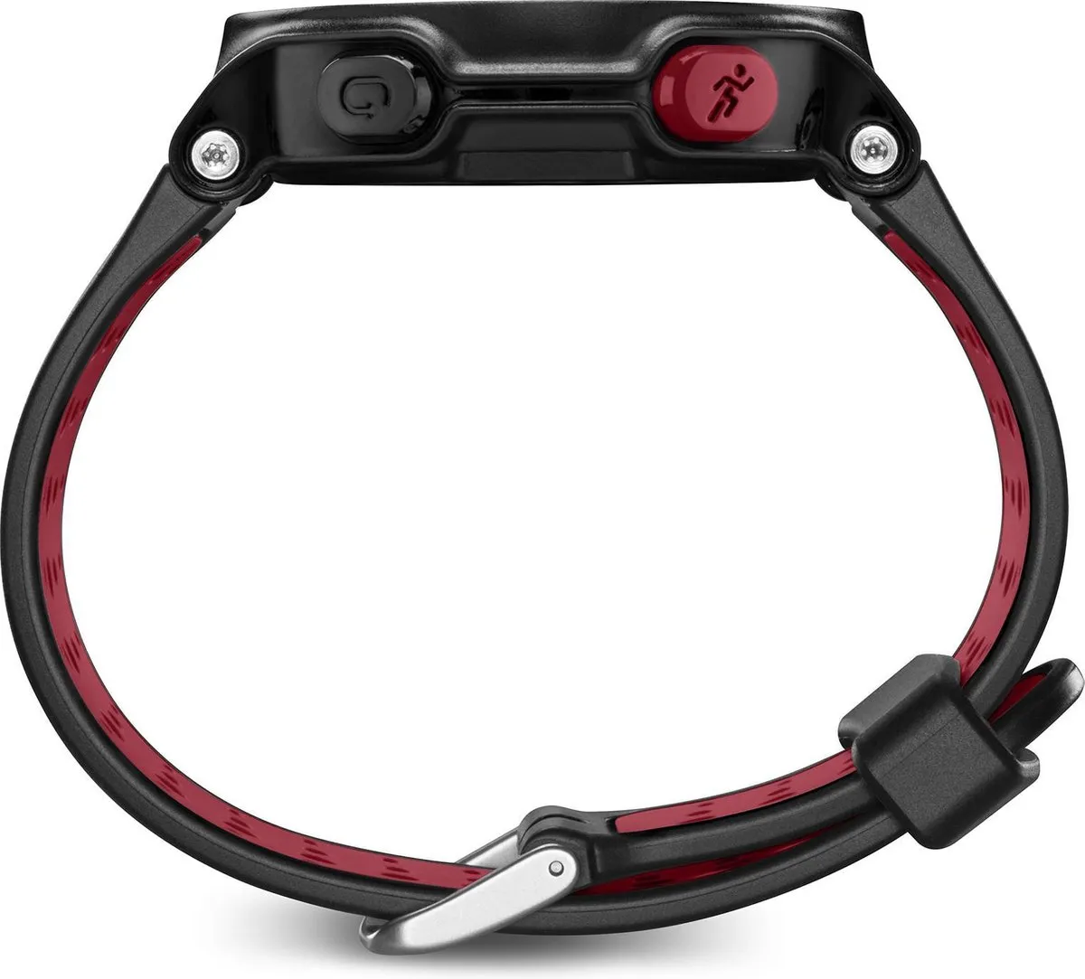 Garmin Forerunner 235 Siliconen Horlogeband - Zwart/Rood