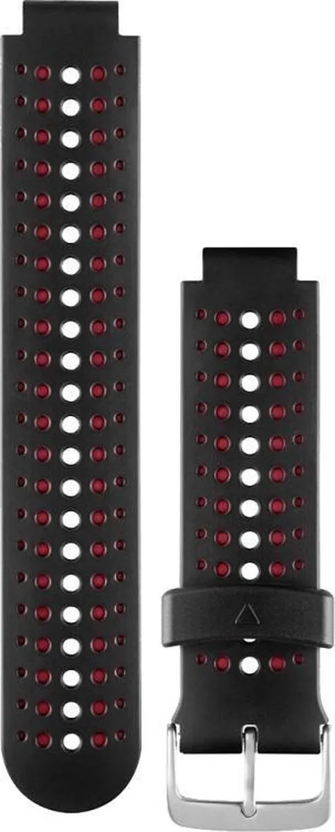 Garmin Forerunner 235 Siliconen Horlogeband - Zwart/Rood