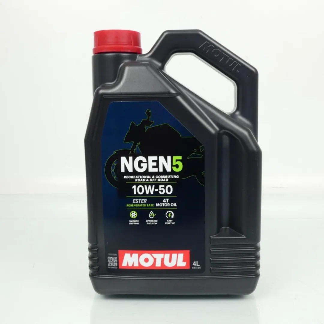 Motul 10W50 Ngen 5 4T Motorolie - 4L - Rood/Zwart