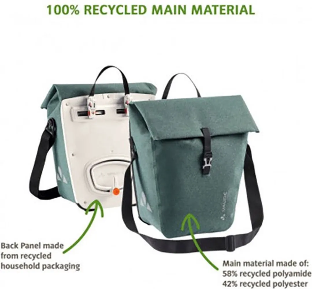 Vaude Recycle Back Fietsenzak 23L - Dusty Forest