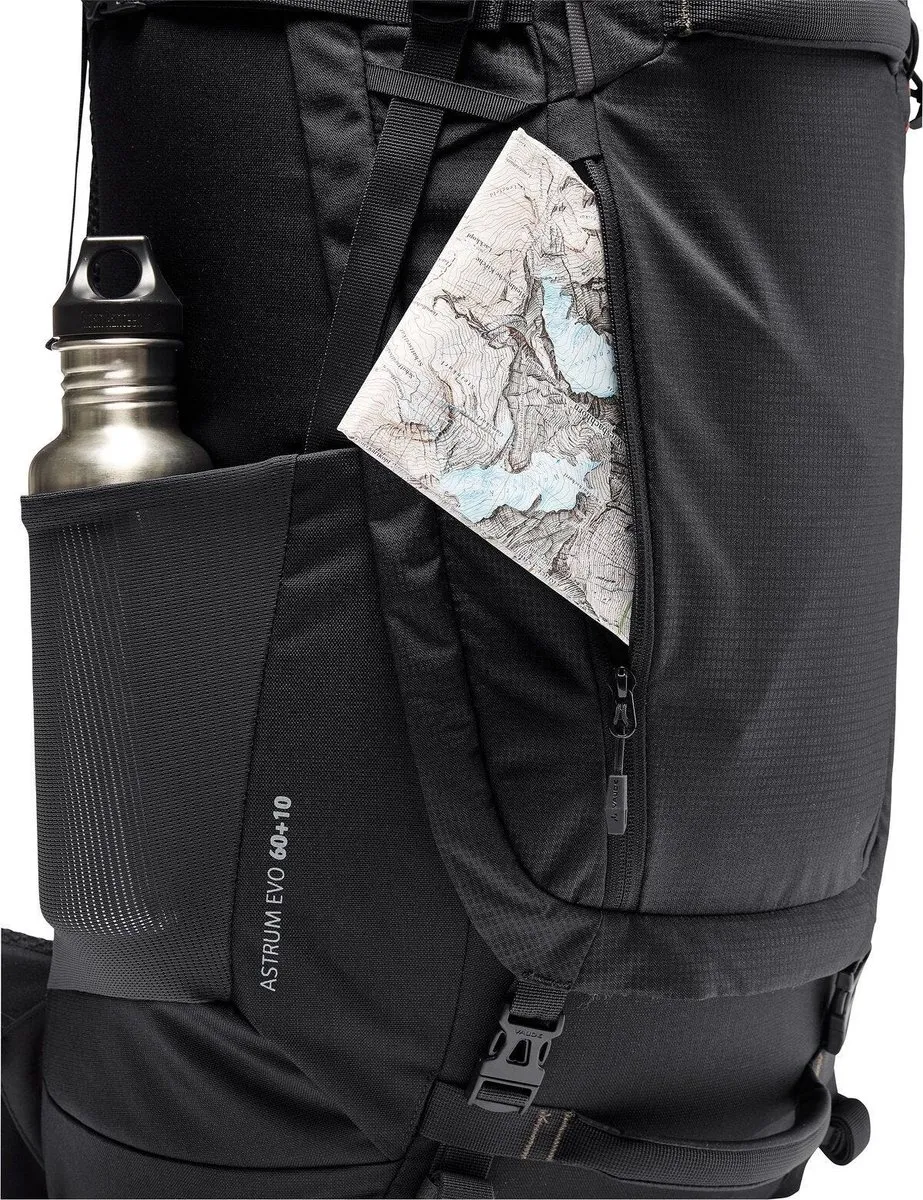 Vaude Astrum EVO 60+10 Rugzak 70L - Zwart