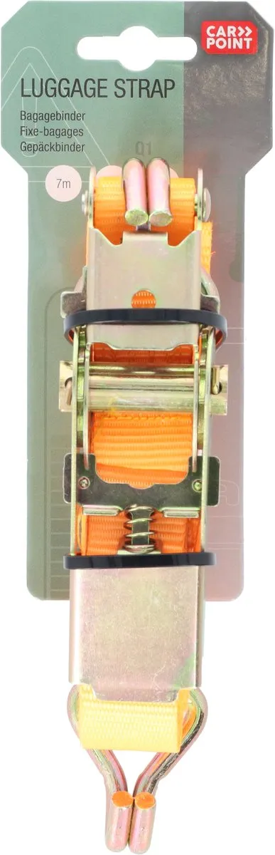 Carpoint Ratelspanband 7m 350kg - 25mm - Oranje
