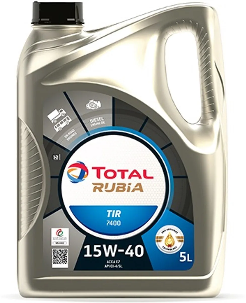 Total Rubia TIR 7400 15W40 Motorolie 5L