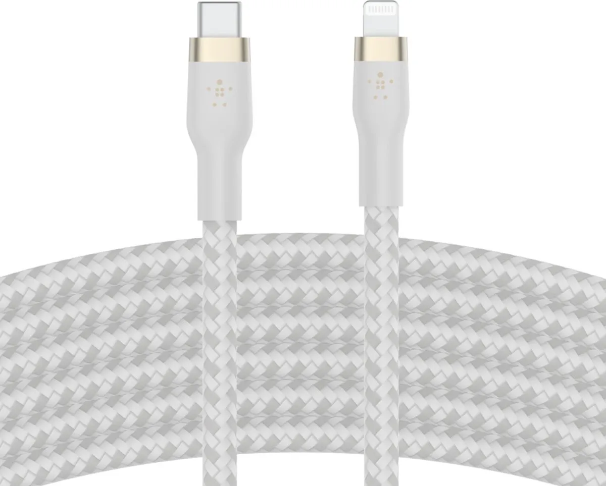 Belkin CAA011bt2MWH USB-C naar Lightning Kabel 2m - Wit