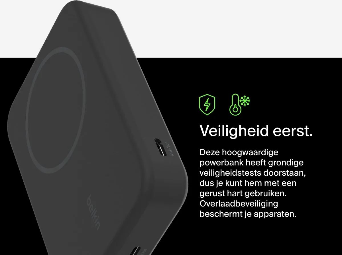 Belkin BoostCharge Pro 10000mAh Powerbank BPD008btBK - 15W - Zwart