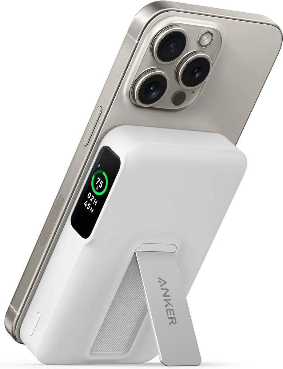 Anker MagGo Powerbank 10000mAh A1654G21 - 15W Draadloos - Wit