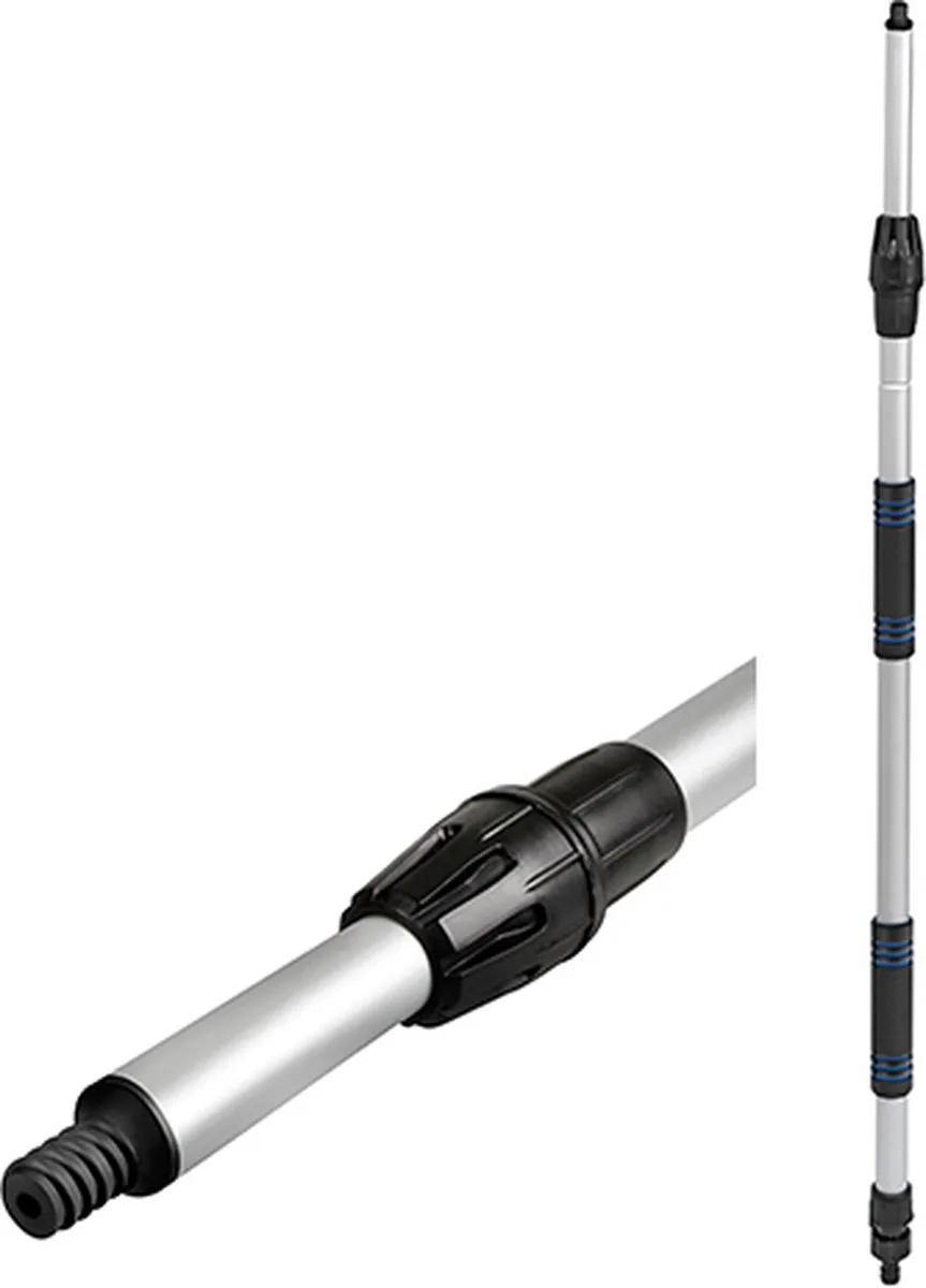 Lampa Telescopische Steel 116–180cm - Auto Borstel - Blauw/Zilver/Zwart