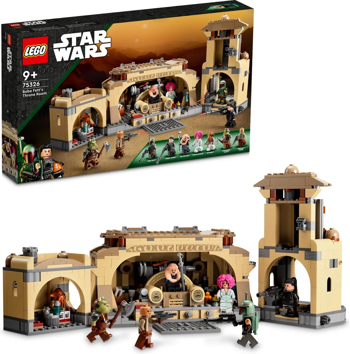 LEGO Star Wars Boba Fetts Troonzaal 75326 - 732 Stukken