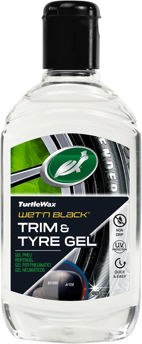 Turtle Wax Wet N Black Tyre & Trim Gel 300ml