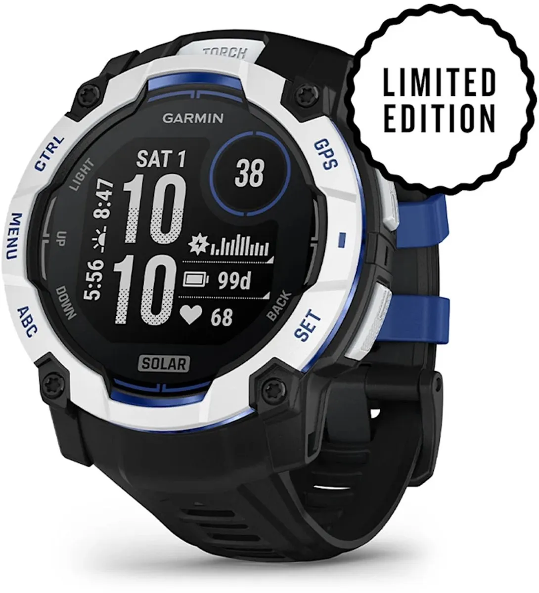 Garmin Instinct 3 Solar SuperNova Limited Edition - 50mm - Zwart/Grijs