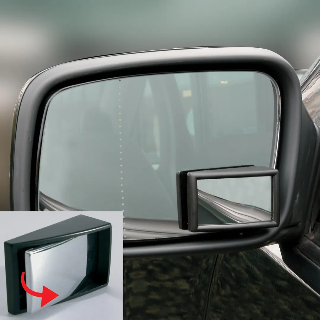 Carpoint Dodehoekspiegel Rechthoek 48x29mm - Zwart