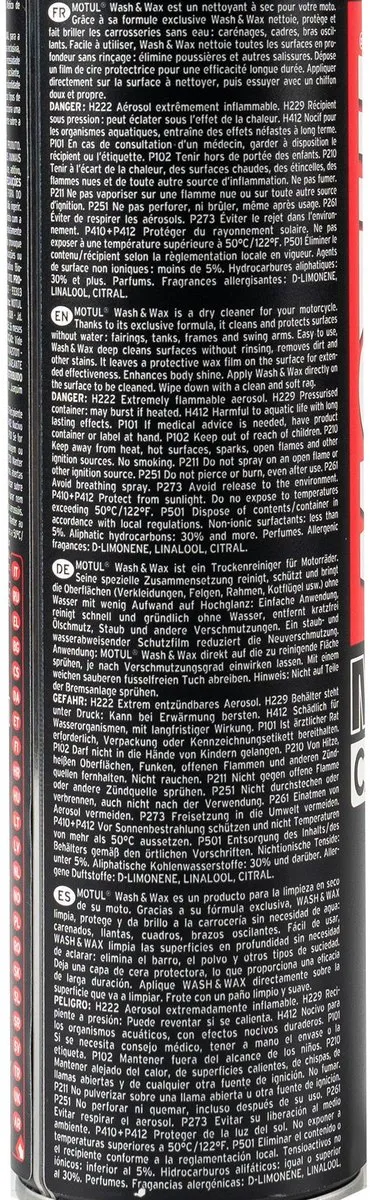 Motul E9 Wash & Wax Spray 400ml