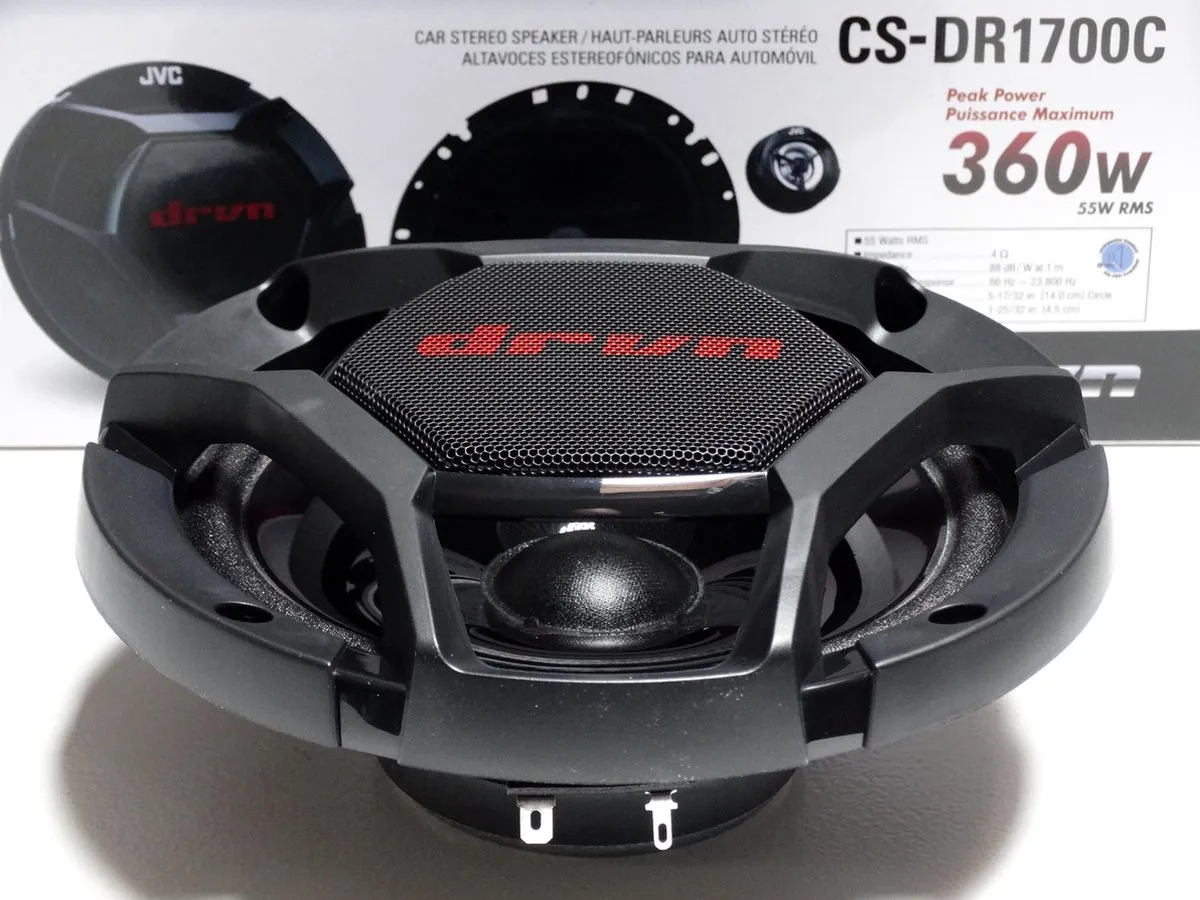 JVC CS-DR1700C Component Autospeakers 17cm - 360W - Zwart
