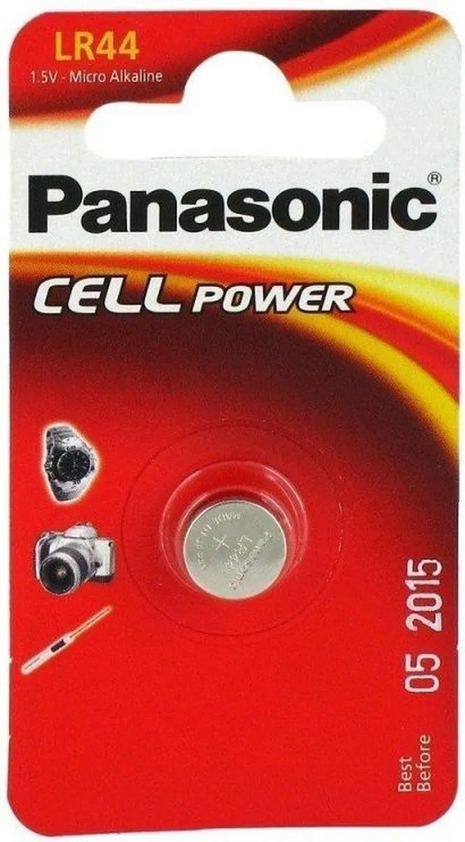 Panasonic LR44 Knoopcelbatterij 120mAh