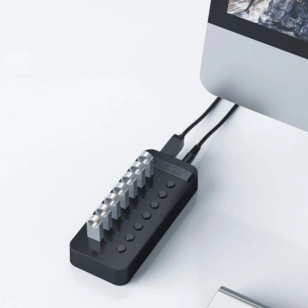ORICO Multifunctionele Hub 13x USB-A 3.0 - Transparant - afbeelding 3 van 6