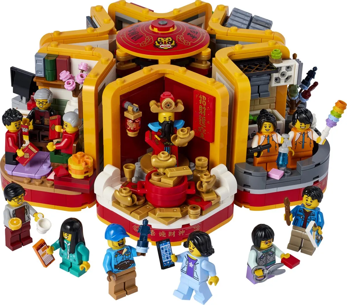 LEGO 80108 Tradities Chinees Nieuwjaar - 1066 Stukken - 12 Minifiguren