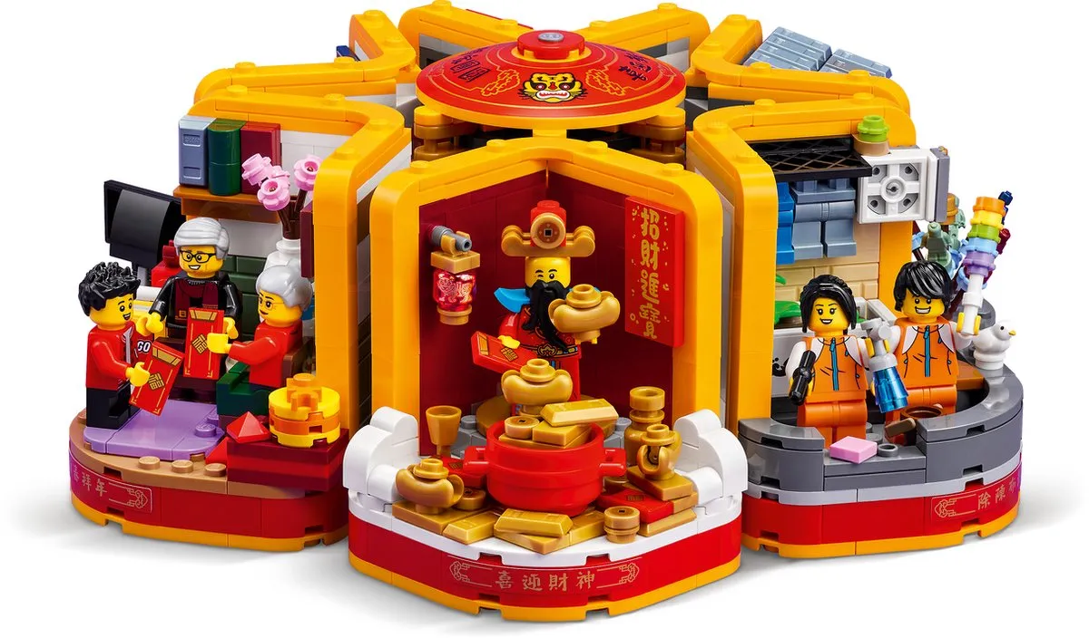 LEGO 80108 Tradities Chinees Nieuwjaar - 1066 Stukken - 12 Minifiguren