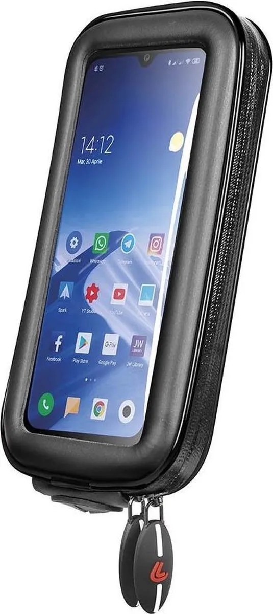 Lampa Opti-Sized Telefoonhouder Motor/Scooter/Fiets - Zwart