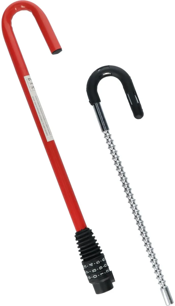Carpoint Stuurslot met Combinatieslot - Rood