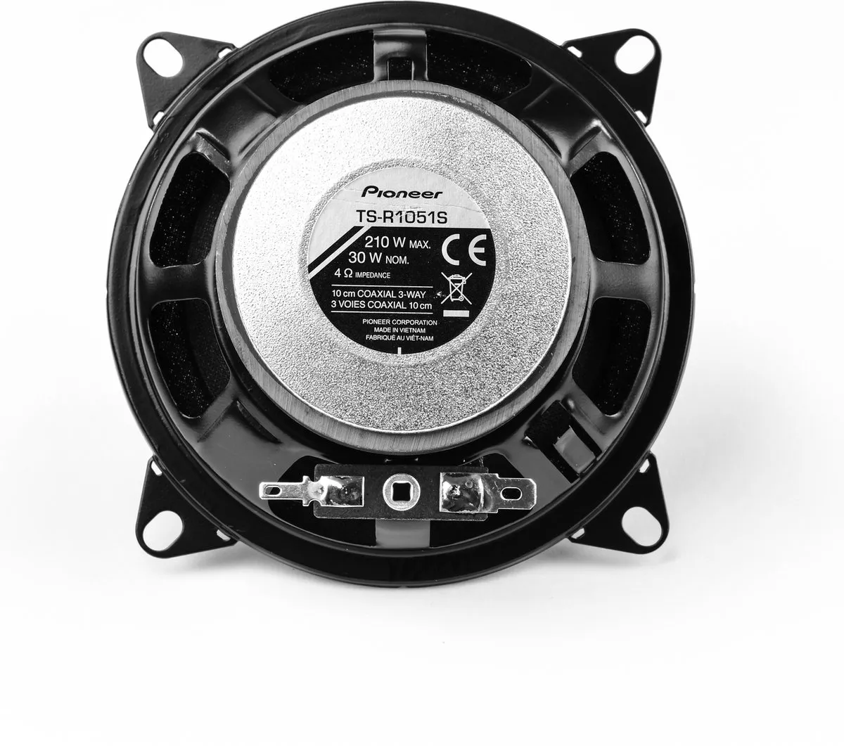 Pioneer TS-R1051S 3-weg Autoluidsprekers 210W - 2 Stuks - Zwart/Rood