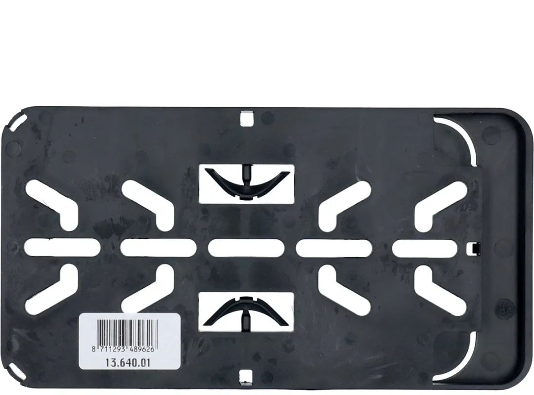 Carpoint Scooter Kentekenplaathouder Staand Model - Zwart