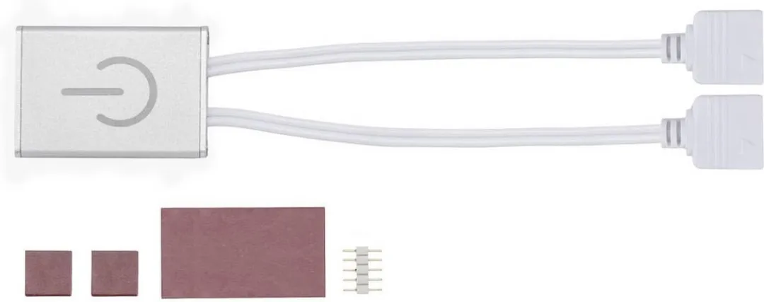 Paulmann 70975 Touchswitch 144W Metaal - 4.3x0.85x3cm Zilver