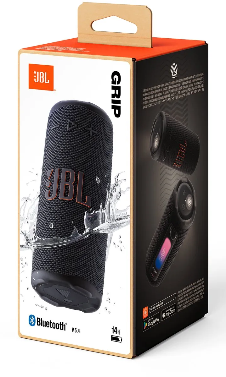 JBL Grip Draadloze Bluetooth Speaker - 14 uur - IP68 - Zwart