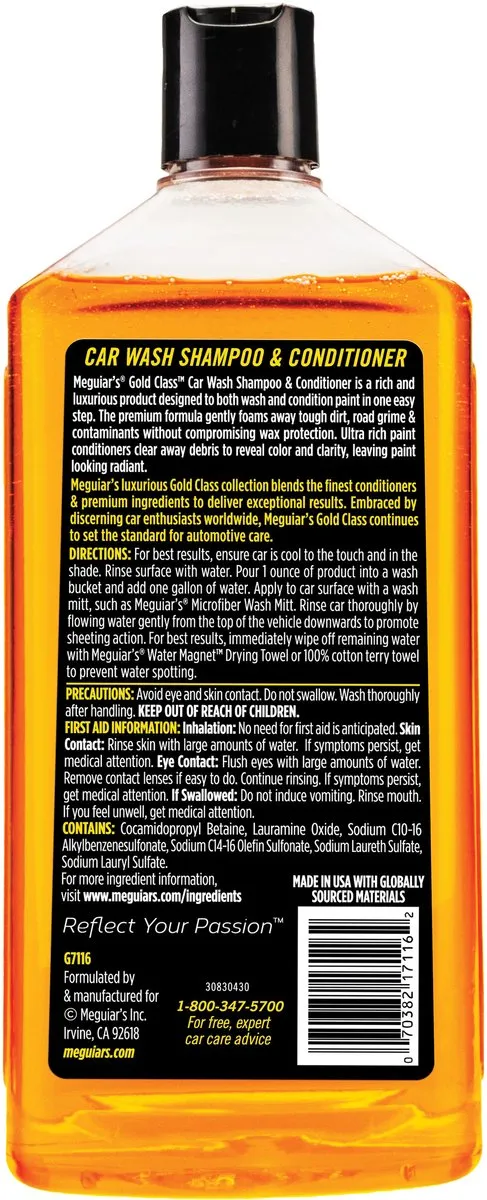 Meguiars Gold Class Autoshampoo & Conditioner 473ml