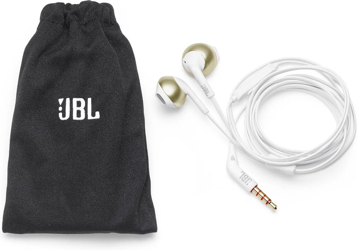 JBL Tune 205 T205 Bedrade Oordopjes - Champagne