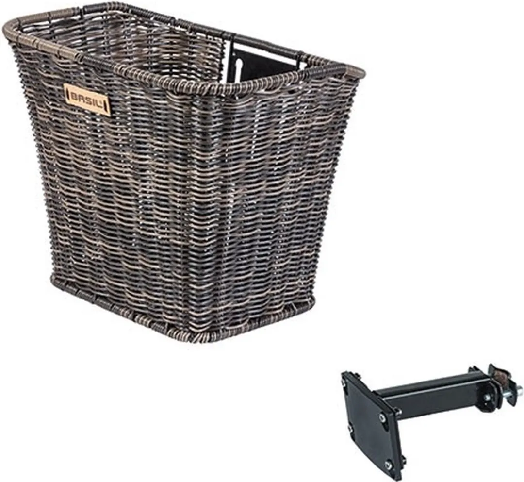 Basil Bremen Rattan Look Fietsmand