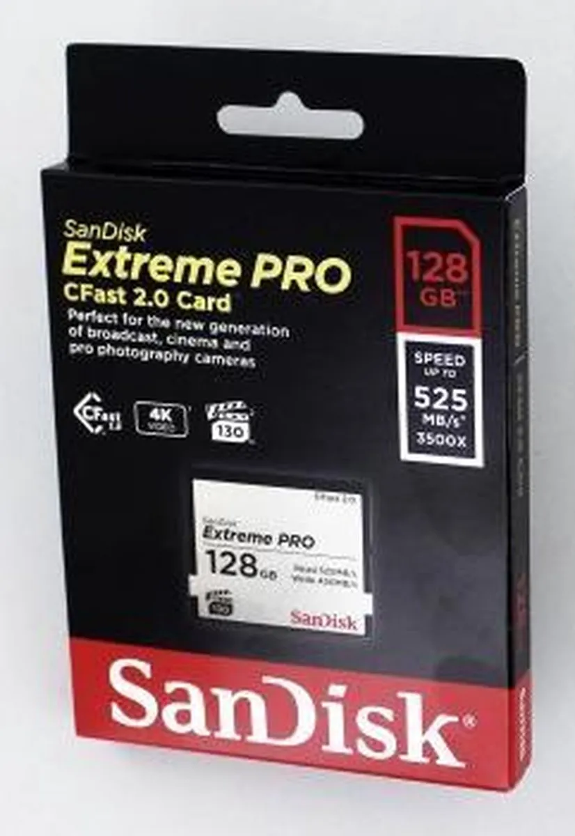 SanDisk Extreme Pro CFast 2.0 128GB - 525MB/s