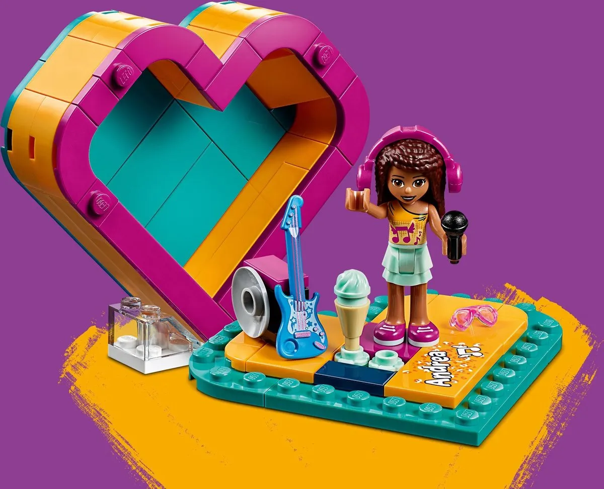 LEGO Friends Andrea's Hartvormige Doos 41354 - 84 Stukken - afbeelding 6 van 6